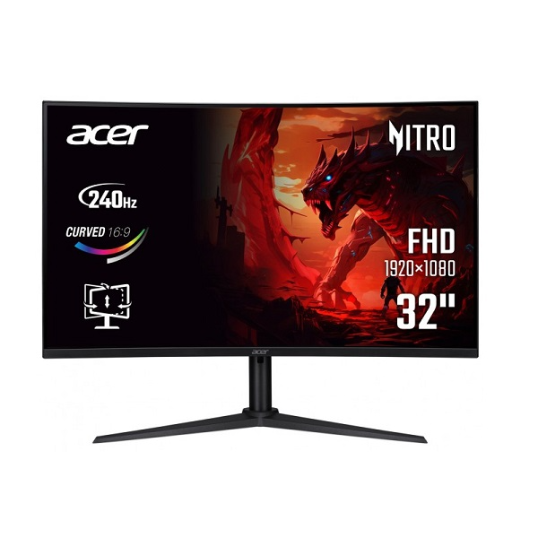 ECRAN ACER NITRO XZ320A 32"  1MS 240HZ HDR ADJUSTABLE FHD CURVED