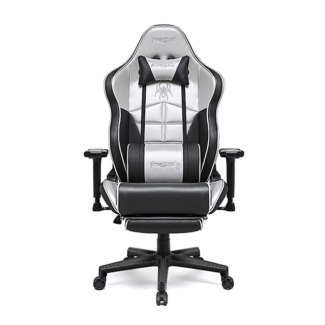 CHAISE STAR  GAMER KIROGI 2076 SILVER  BLACK
