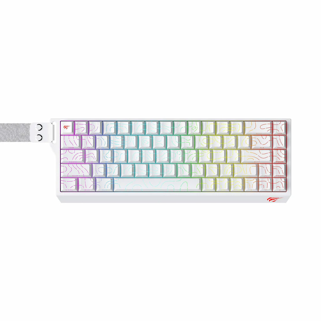 CLAVIER GAMER HAVIT  MECANIQUE KB922 WHITE RED 65%